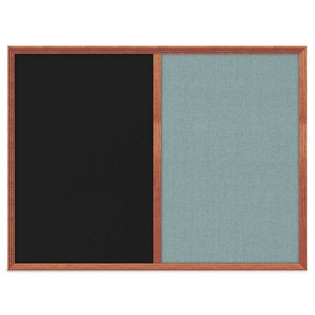 United Visual Products Slim Style Indoor Enclosed Corkboard, 12 UV500SCH-BLACK-PEARL